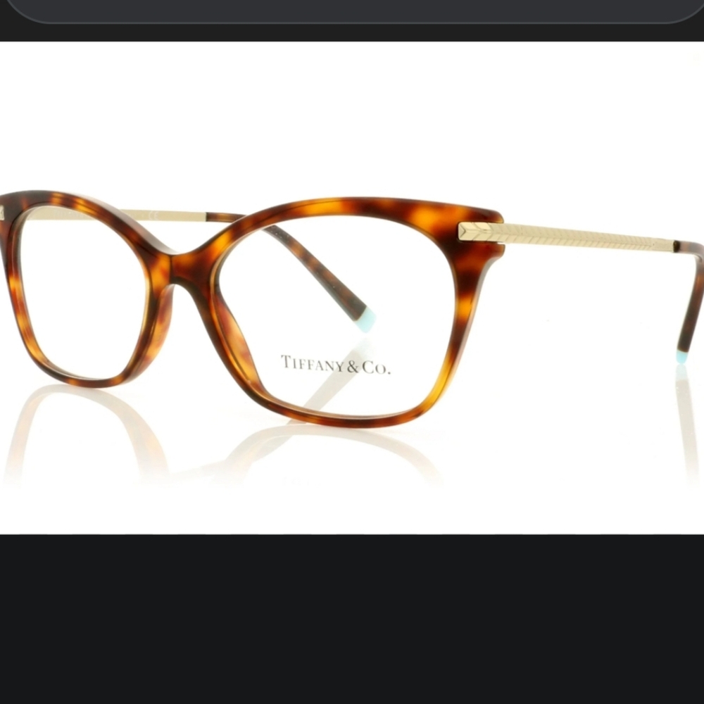 Tiffany & Co TF2194 Perscription Frames Only Havanah Gold Luxury Designer #95 - Picture 4 of 16